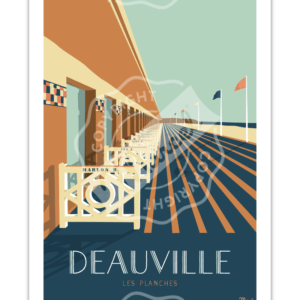 Affiche Les planches de Deauville - Marcel Travel Posters