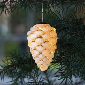 Pomme de pin lumineuse en verre - Sirius