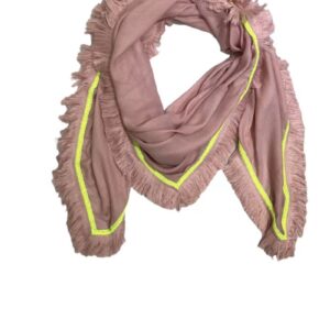 Grand foulard chèche rose
